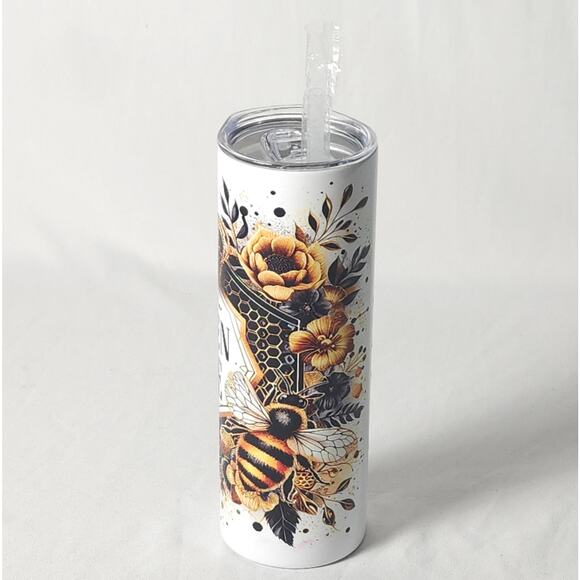 New w/out tags Stainless Steel Tumbler - "Queen Bee" - 20 Oz. - Picture 5 of 6